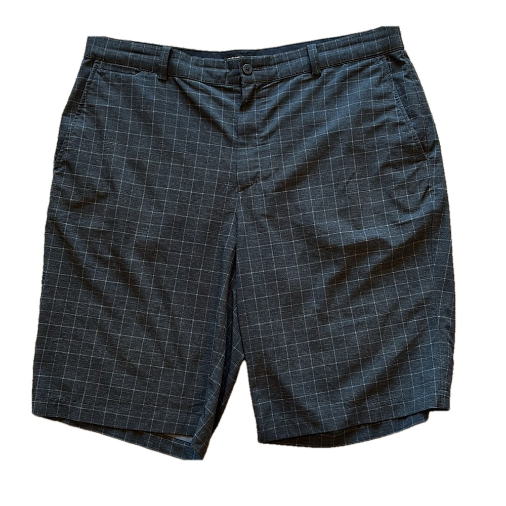 Nike Golf Dri-FIT Men’s 36 Black Plaid Shorts